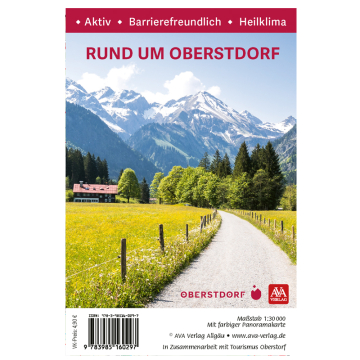 Deckblatt der Wanderkarte Rund um Oberstorf