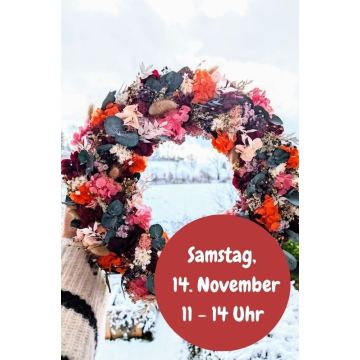 Workshop: Trockenblumen-Adventskranz