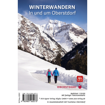 Deckblatt der Winterwanderkarte für Oberstorf